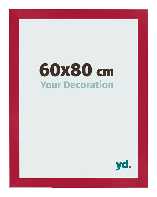 Photo Frame 60x80cm Red MDF Bologna Front Size | Yourdecoration.co.uk