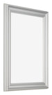 Photo Frame 60x80cm Silver Matte MDF Lazio Front Oblique | Yourdecoration.co.uk