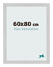 Photo Frame 60x80cm Stainless Steel MDF Bologna Front Size | Yourdecoration.co.uk