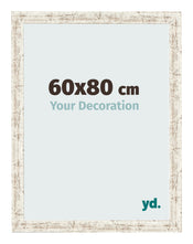Photo Frame 60x80cm White Vintage MDF Bologna Front Size | Yourdecoration.co.uk