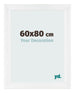 Photo Frame 60x80cm White Vintage MDF Pisa Front Size | Yourdecoration.co.uk