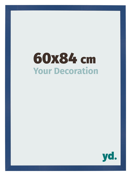 Photo Frame 60x84 cm Dark Blue MDF Bologna Front Size | Yourdecoration.co.uk