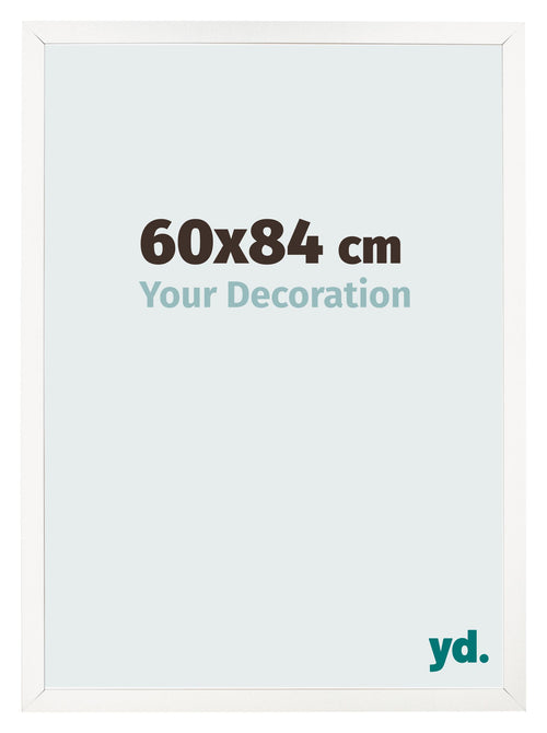 Photo Frame 60x84 cm White High Gloss MDF Bologna Front Size | Yourdecoration.co.uk