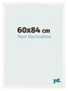 Photo Frame 60x84 cm White High Gloss MDF Bologna Front Size | Yourdecoration.co.uk