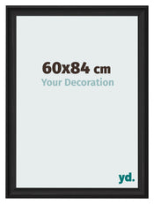 Photo Frame 60x84cm Black Woodgrain MDF Lazio Front Size | Yourdecoration.co.uk