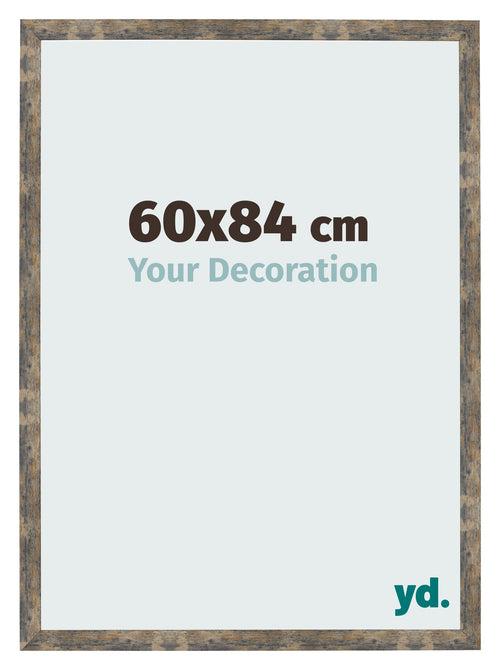 Photo Frame 60x84cm Blue Gold Melange MDF Bologna Front Size | Yourdecoration.co.uk