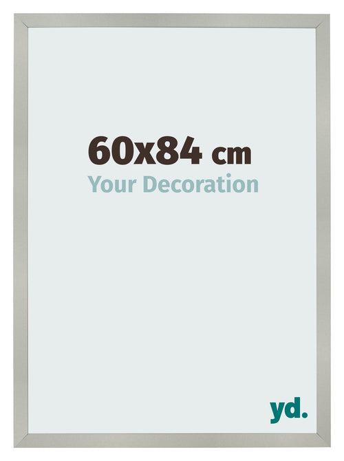 Photo Frame 60x84cm Silver Matte MDF Bologna Front Size | Yourdecoration.co.uk