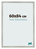 Photo Frame 60x84cm Silver Matte MDF Bologna Front Size | Yourdecoration.co.uk