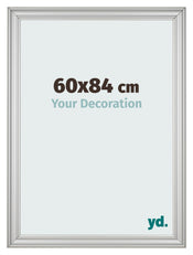 Photo Frame 60x84cm Silver Matte MDF Lazio Front Size | Yourdecoration.co.uk