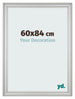 Photo Frame 60x84cm Silver Matte MDF Lazio Front Size | Yourdecoration.co.uk