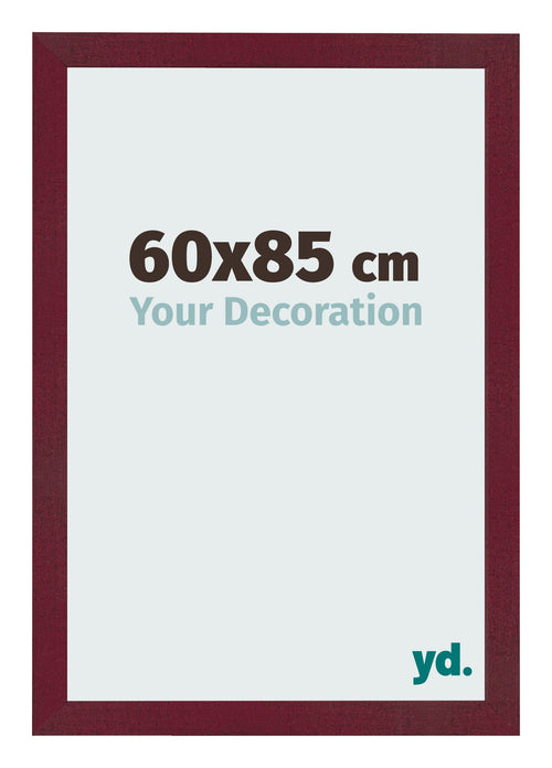 Photo Frame 60x85 cm Wine Red Swept MDF Bologna Front Size | Yourdecoration.co.uk
