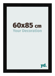 Photo Frame 60x85cm Black High Gloss MDF Bologna Front Size | Yourdecoration.co.uk