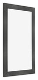 Photo Frame 60x85cm Black Silver Polished MDF Pisa Front Oblique | Yourdecoration.co.uk