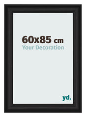 Photo Frame 60x85cm Black Woodgrain MDF Lazio Front Size | Yourdecoration.co.uk