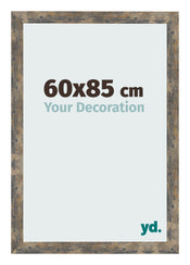 Photo Frame 60x85cm Blue Gold Melange MDF Bologna Front Size | Yourdecoration.co.uk