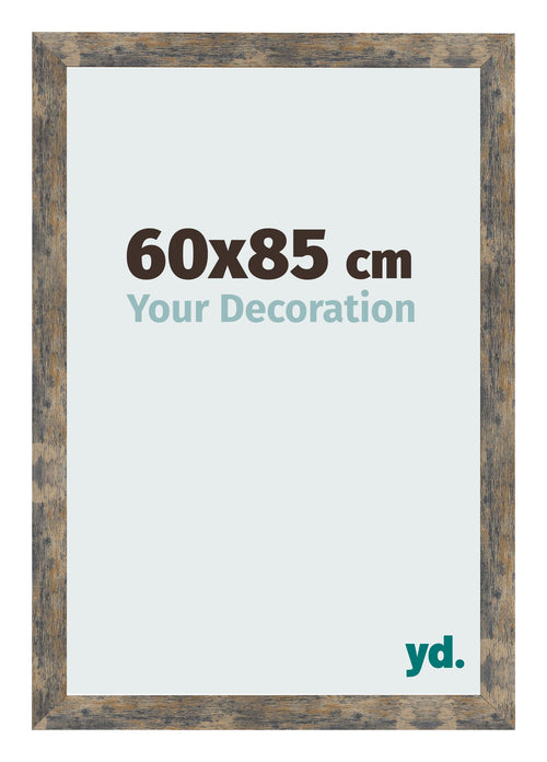 Photo Frame 60x85cm Blue Gold Melange MDF Bologna Front Size | Yourdecoration.co.uk