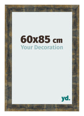 Photo Frame 60x85cm Blue Gold Melange MDF Pisa Front Size | Yourdecoration.co.uk