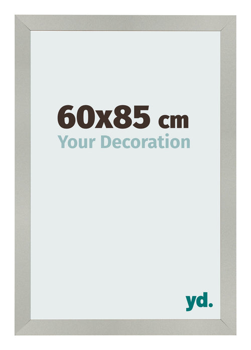 Photo Frame 60x85cm Silver Matte MDF Bologna Front Size | Yourdecoration.co.uk