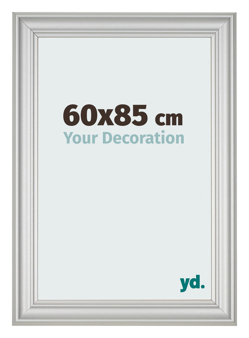 Photo Frame 60x85cm Silver Matte MDF Lazio Front Size | Yourdecoration.co.uk