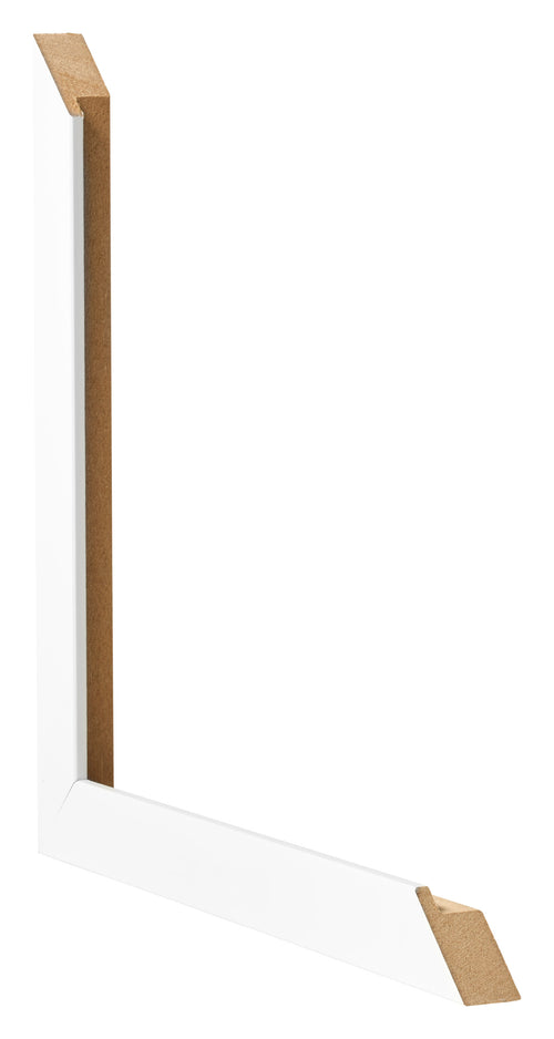 Photo Frame 60x85cm White Matte MDF Bologna Detail Intersection | Yourdecoration.co.uk