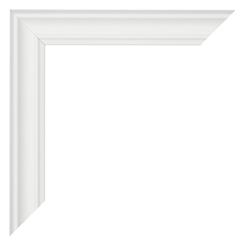 Photo Frame 60x85cm White Swept MDF Lazio Detail Corner | Yourdecoration.co.uk