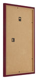 Photo Frame 60x85cm Wine Red Swept MDF Bologna Back Oblique | Yourdecoration.co.uk