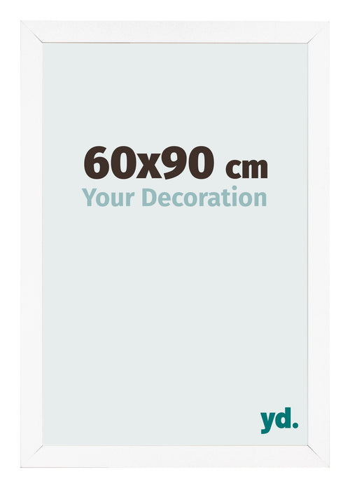 Photo Frame 60x90 cm White Matte MDF Bologna Front Size | Yourdecoration.co.uk