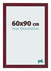 Photo Frame 60x90 cm Wine Red Swept MDF Bologna Front Size | Yourdecoration.co.uk