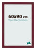 Photo Frame 60x90 cm Wine Red Swept MDF Bologna Front Size | Yourdecoration.co.uk