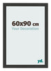 Photo Frame 60x90cm Black Woodgrain MDF Bologna Front Size | Yourdecoration.co.uk