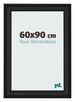 Photo Frame 60x90cm Black Woodgrain MDF Lazio Front Size | Yourdecoration.co.uk