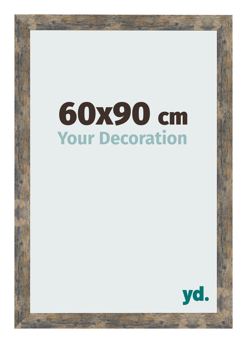 Photo Frame 60x90cm Blue Gold Melange MDF Bologna Front Size | Yourdecoration.co.uk