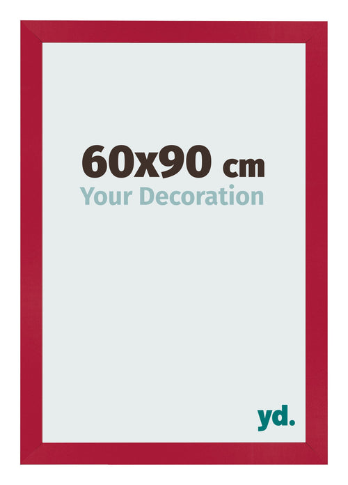 Photo Frame 60x90cm Red MDF Bologna Front Size | Yourdecoration.co.uk