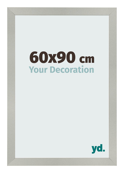 Photo Frame 60x90cm Silver Matte MDF Bologna Front Size | Yourdecoration.co.uk