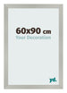 Photo Frame 60x90cm Silver Matte MDF Bologna Front Size | Yourdecoration.co.uk