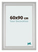 Photo Frame 60x90cm Silver Matte MDF Lazio Front Size | Yourdecoration.co.uk