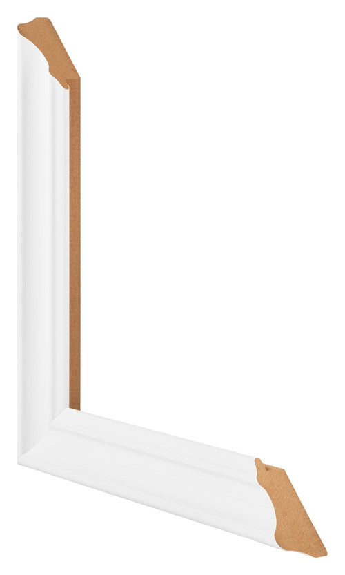 Photo Frame 60x90cm White Swept MDF Lazio Detail Intersection | Yourdecoration.co.uk