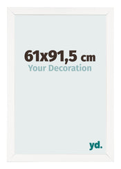 Photo Frame 61x91 5 cm White High Gloss MDF Bologna Front Size | Yourdecoration.co.uk