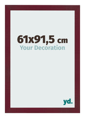 Photo Frame 61x91 5 cm Wine Red Swept MDF Bologna Front Size | Yourdecoration.co.uk