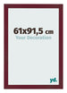 Photo Frame 61x91 5 cm Wine Red Swept MDF Bologna Front Size | Yourdecoration.co.uk