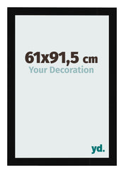 Photo Frame 61x91 5cm Black High Gloss MDF Bologna Front Size | Yourdecoration.co.uk