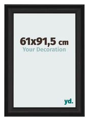 Photo Frame 61x91 5cm Black Woodgrain MDF Lazio Front Size | Yourdecoration.co.uk