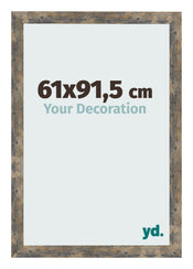 Photo Frame 61x91 5cm Blue Gold Melange MDF Bologna Front Size | Yourdecoration.co.uk