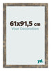 Photo Frame 61x91 5cm Blue Gold Melange MDF Bologna Front Size | Yourdecoration.co.uk