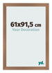 Photo Frame 61x91 5cm Copper Design MDF Bologna Front Size | Yourdecoration.co.uk