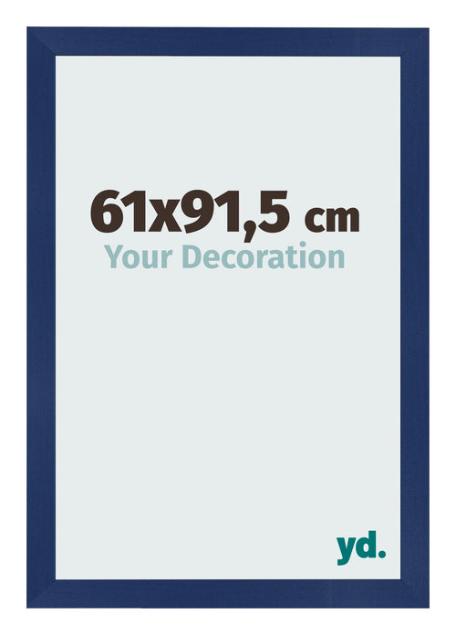 Photo Frame 61x91 5cm Dark Blue Swept MDF Bologna Front Size | Yourdecoration.co.uk
