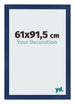 Photo Frame 61x91 5cm Dark Blue Swept MDF Bologna Front Size | Yourdecoration.co.uk