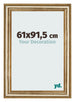 Photo Frame 61x91 5cm Gold Antique MDF Lazio Front Size | Yourdecoration.co.uk