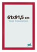 Photo Frame 61x91 5cm Red MDF Bologna Front Size | Yourdecoration.co.uk