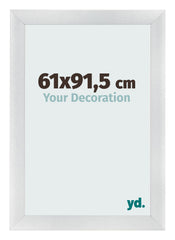 Photo Frame 61x91 5cm Silver Black Swept MDF Pisa Front Size | Yourdecoration.co.uk